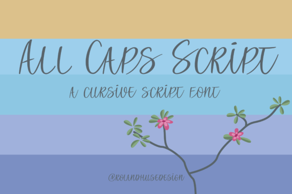 All Caps Script: The Elegant Craft Font Designed for Beautiful Capital Letters