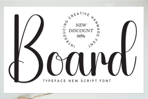 Board: The Flowing Handwritten Font for Digital Elegance