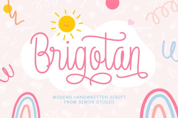 Brigotan: The Approachable Script Font for Editorial Design