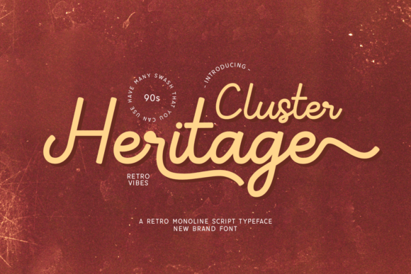 Cluster Heritage: The Script Font That Elevates Your Handmade Products