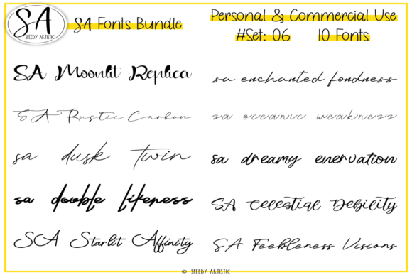 Craft Authentic Connection with the Script and Handwritten Bundle 6 Font Collection