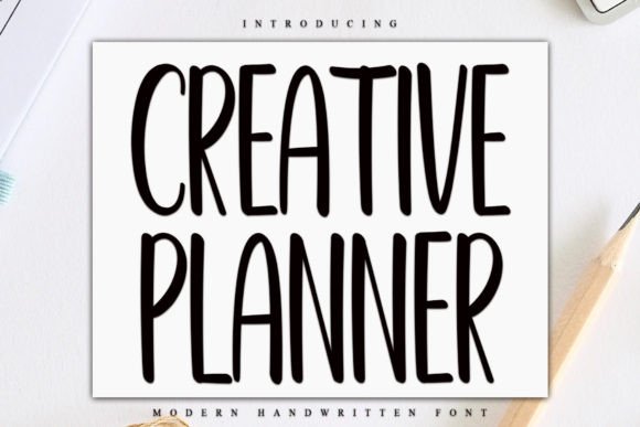 Creative Planner: A Versatile Handwritten Font for Modern Brands