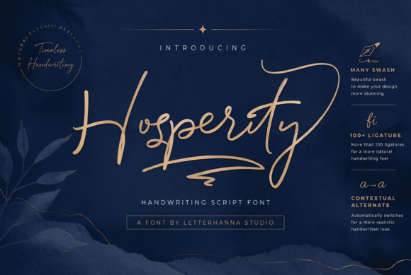 Hosperity: A Versatile Handwritten Font for Modern Web Design