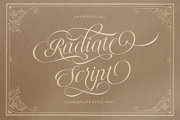 Radiate Script: The Elegant Font for Campaigns That Need to Stand Out