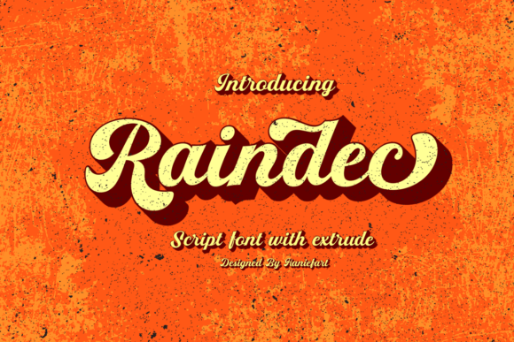 Raindec: A Handcrafted Script Font for Authentic Brands
