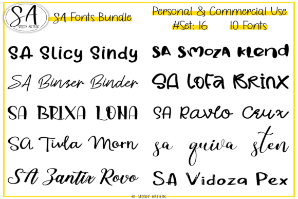 Script and Handwritten Bundle 16 for Campaign Design