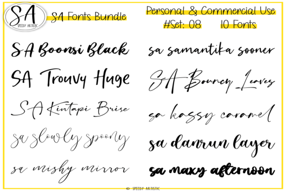 Script and Handwritten Bundle 8: A Versatile Typography Tool for Web Design