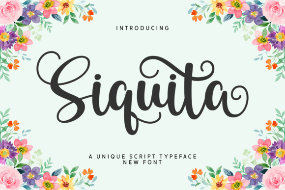 Using the Siquita Font for Branding Projects